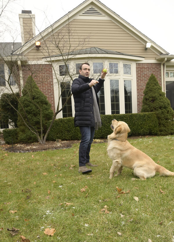 Boon Health Founder Alex Simmons with his Dog
